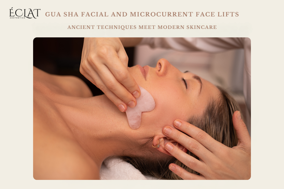Gua Sha Facial and Microcurrent Face Lifts