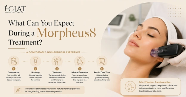 During a Morpheus8 Treatment During a Morpheus8 Treatment